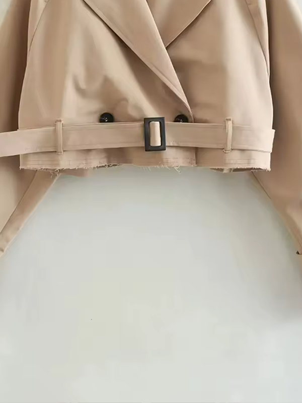 Celina Cropped Belt Jacket