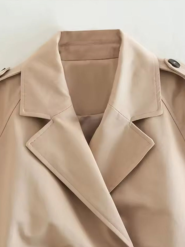 Celina Cropped Belt Jacket