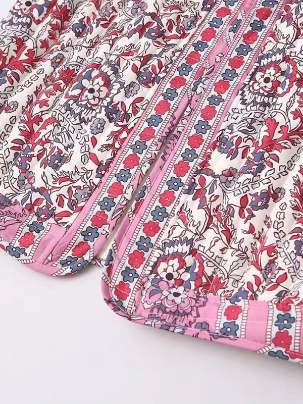 Ella Floral Quilted Vest