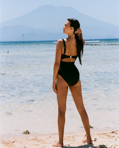 Original Underwire One Piece | Black Rib