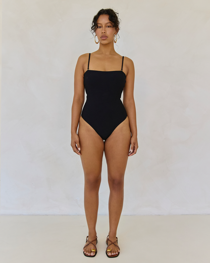 Classic One Piece | Black Rib