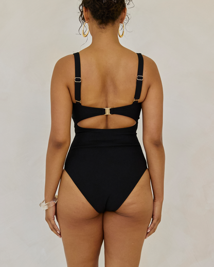 Original Underwire One Piece | Black Rib