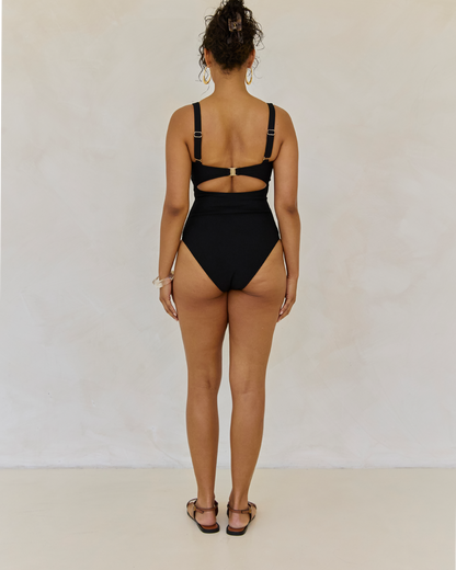 Original Underwire One Piece | Black Rib