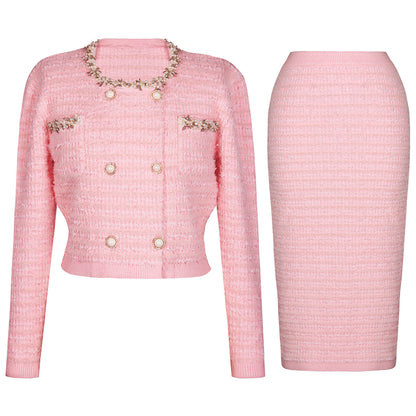 Florence Embellished Jacket & Pencil Skirt Set