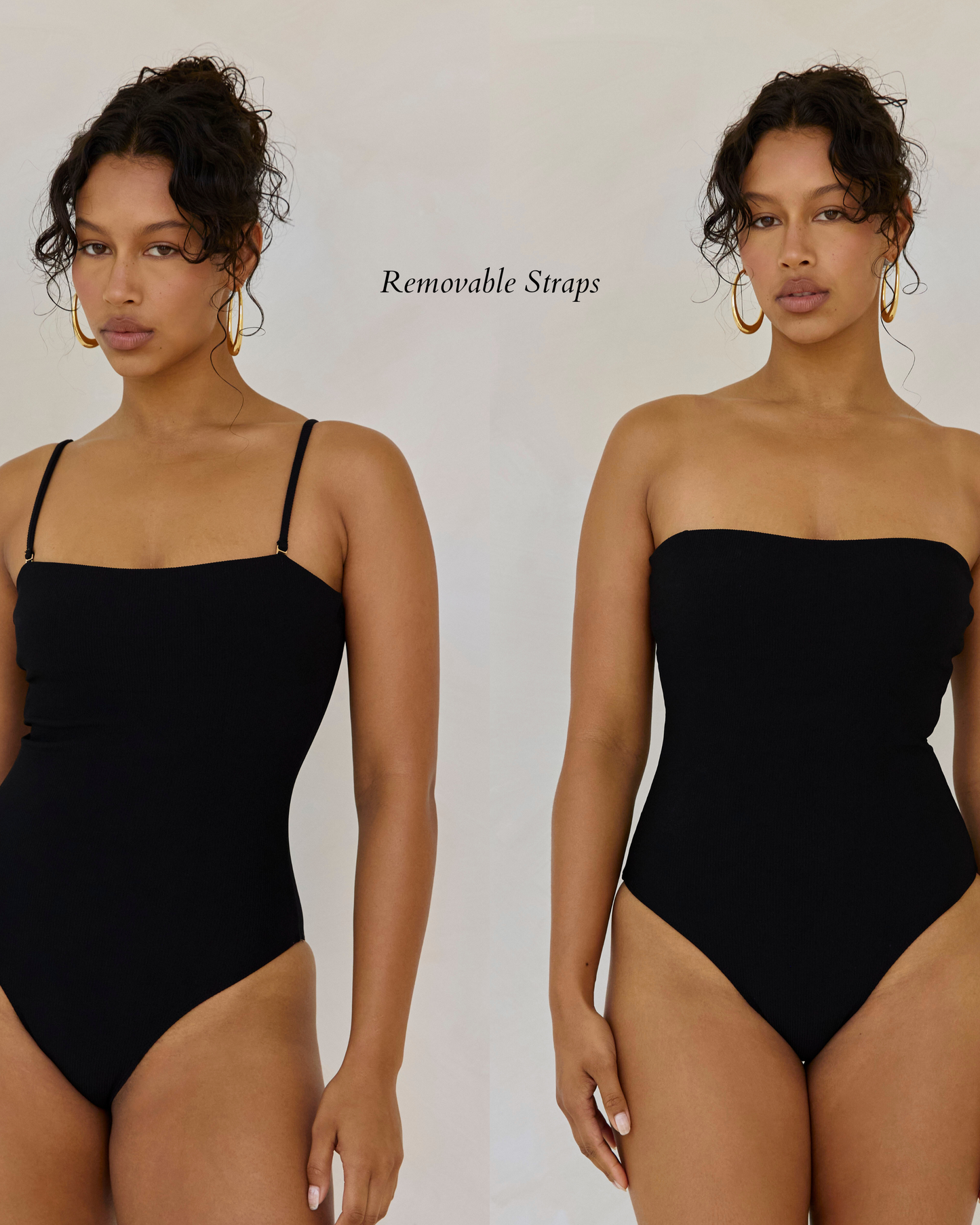 Classic One Piece | Black Rib