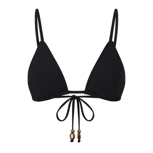 String Triangle Top | Black Rib