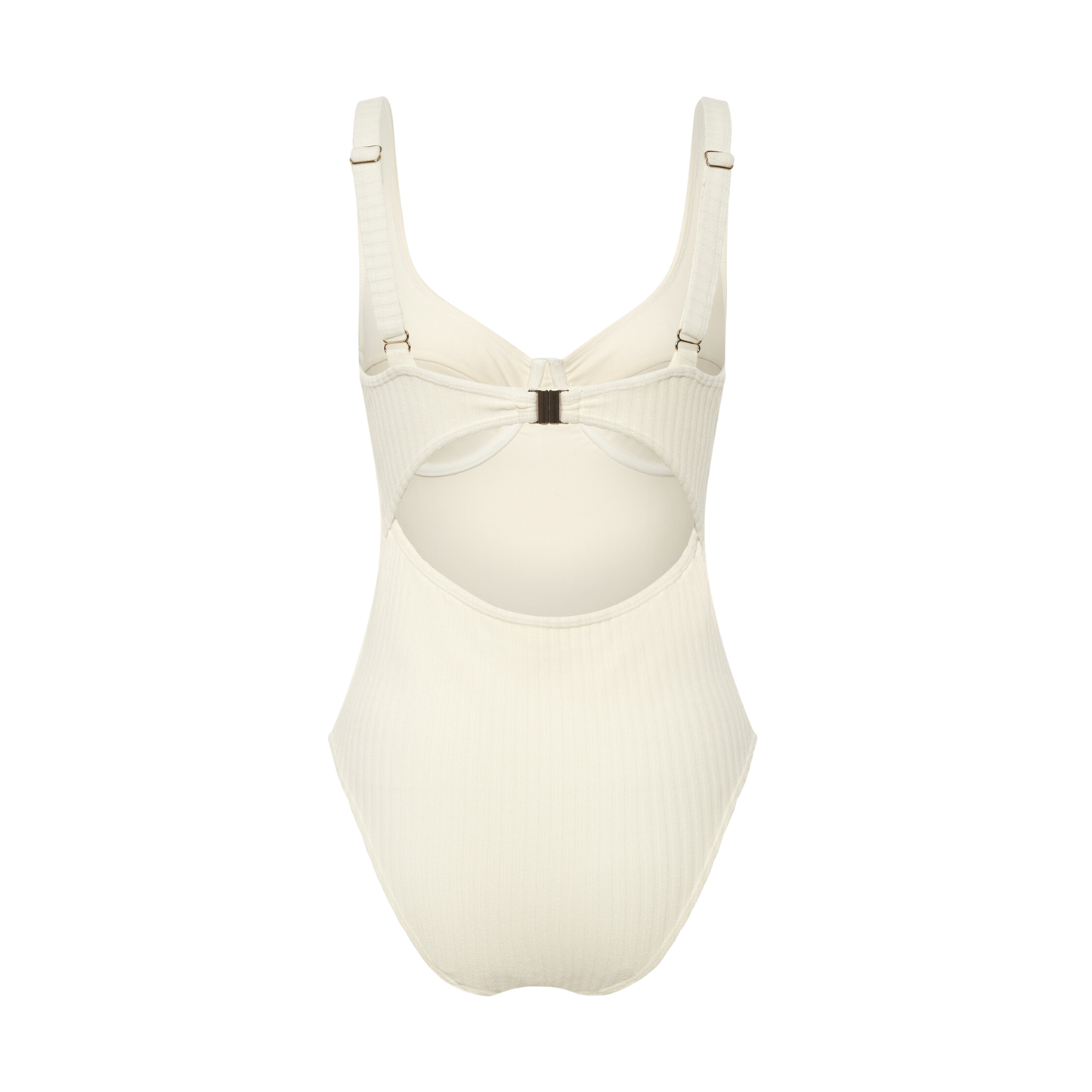 Ribbed Towelling One Piece | Crème