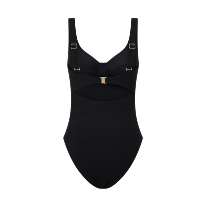 Original Underwire One Piece | Black Rib