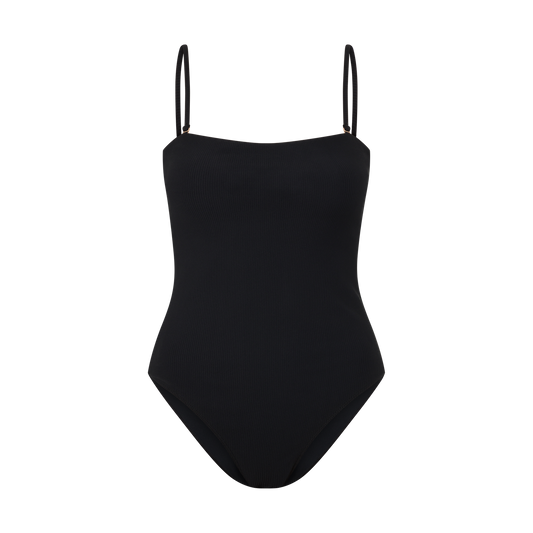 Classic One Piece | Black Rib